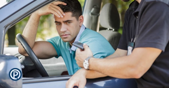 driver stopped for breath test