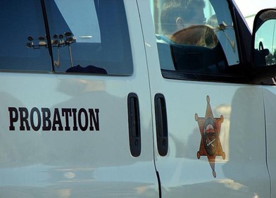 a probation officer van.